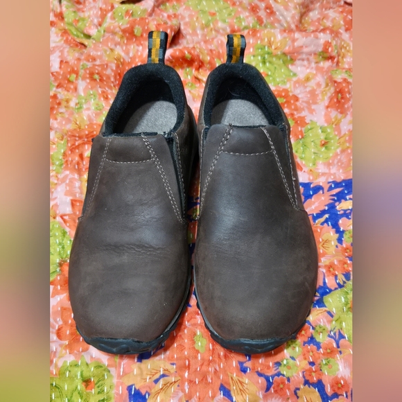 Like New Merrell Womens Size 7 Jungle Moc Nubuck Brown - Picture 2 of 12